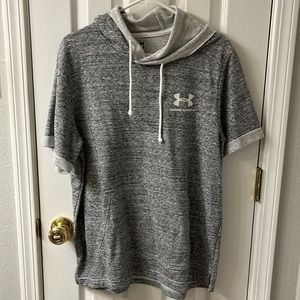 Under Armour gray short sleeve hoodie
